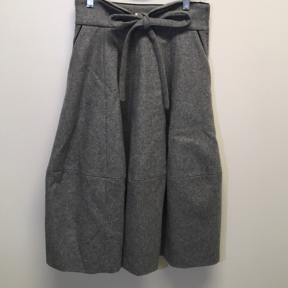 NWT H&M heavy wooly midi skirt- 2